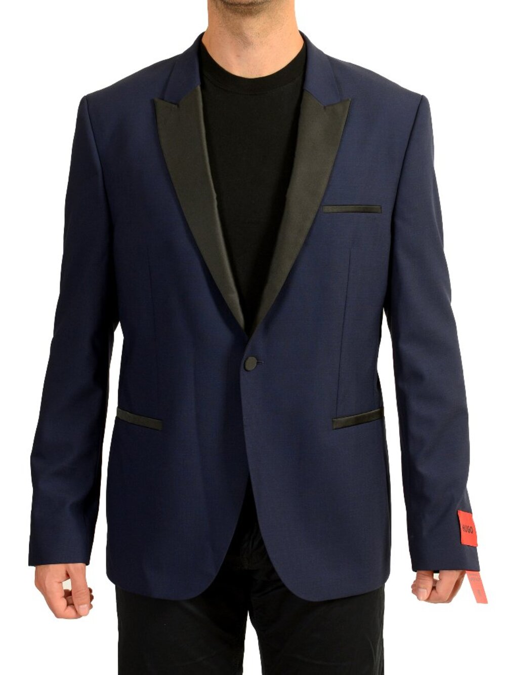 Hugo Boss Men's "Arti224E2X" Extra Slim Fit Wool Tuxedo Blazer US 44R IT 54R